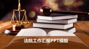 Plantilla PPT general de la industria del informe resumido del trabajo judicial