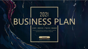Modello PPT di business plan di fascia alta