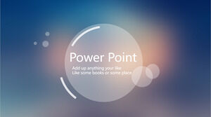 Plantilla PPT translúcida estilo IOS Apple