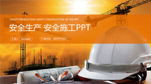 Güvenlik üretim ayı güvenlik inşaat planı tasarımı temel adımlar plan planlaması PPT şablonu