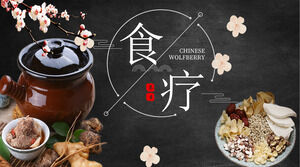 Medicina tradicional chinesa cuidados de saúde comida comida atmosfera geral ppt