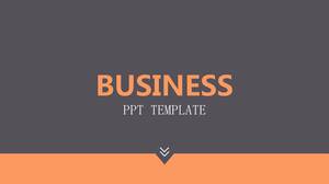 Brown orange simple flat business general PPT template
