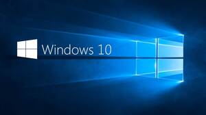 Beautiful blue Windows10 style PPT template