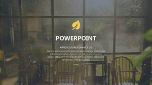 Yellow and green simple and fresh PPT template Yellow and green simple and fresh PPT template