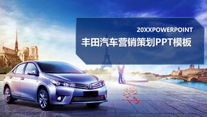 Modello PPT generale dell'industria automobilistica Toyota