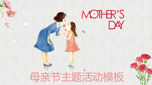 Simple mother's day activities PPT template