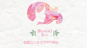 Plantilla PPT del Día de la Reina del Día de la Mujer