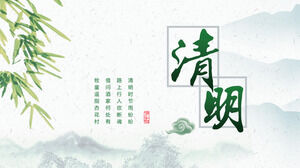 Einführung in den Ursprung und die Bräuche des Qingming-Festivals PPT-Vorlage 3
