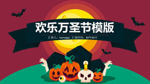 PPT-Vorlage für Happy Halloween-Themenklassentreffen