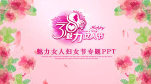 3.8 Charming Women's Day Women's Day special event planning PPT template