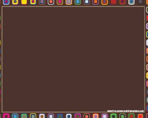 Retro Powerpoint Template with Squares