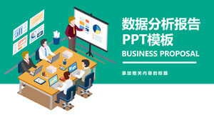 Business-Winddatenanalysebericht PPT-Vorlage