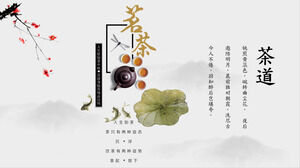 Tea ceremony PPT template material download