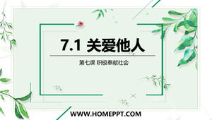 Chongyang Respeito pelos Idosos Modelo de PPT do Festival de Chongyang