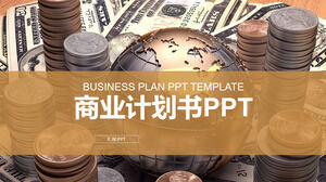 Personalisierte Business PPT-Vorlage für einfache Finanzgeschäftspläne