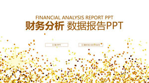 Raport danych finansowych analizy finansowej szablon PPT