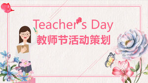 Teacher's Day event planning plan PPT template