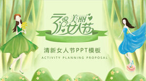 8 de marzo Plantilla PPT de planificación de eventos del Día de la Mujer 2