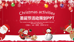 Plantilla PPT de actividades navideñas simples