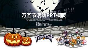 Reklama korporacyjna Szablon PPT planowania imprez Halloween