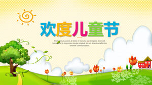Celebrate Children's Day festival celebration PPT template