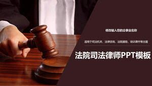 Template PPT umum industri hukum dan peradilan