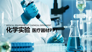 Przemysł chemiczny eksperyment ogólny szablon PPT