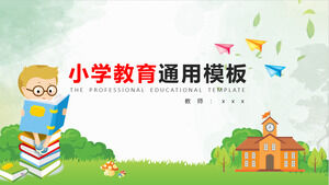 Cartoon primary education universal ppt template