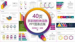 Infografice PPT micro tridimensionale colorate