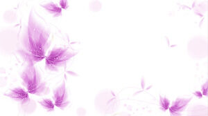 紫色美麗抽象植物花朵PPT背景圖片
