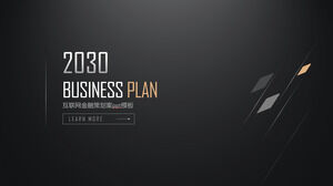 Simple and fresh atmosphere Internet financial planning ppt template