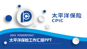 Modèle PPT général de l'industrie Pacific Insurance (1)