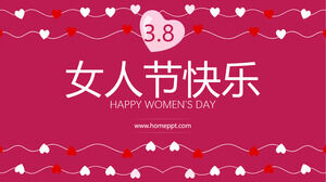 Love line creative women's day ppt template