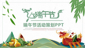 Modelo de PPT de planejamento de eventos do Dragon Boat Festival