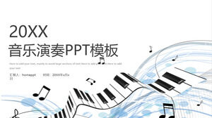 Modello PPT per prestazioni musicali semplice