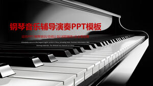 Modelo de PPT dinâmico de desempenho de tutoria de música de piano