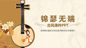 Template PPT apresiasi musik kuno Jinse yang tidak beralasan