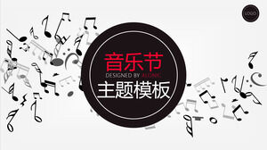 Concert music festival theme PPT template
