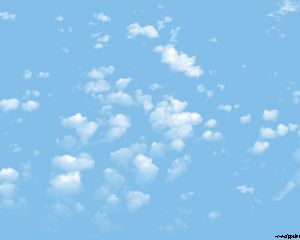 Cloud PowerPoint template in the Sky PPT