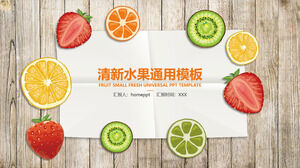 Fresh fruit general work report PPT template