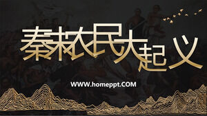 Ministerstwo Edition History 7th Grade Volume 1 „3 Chłopskie Powstanie w Późnej Dynastii Qin” szablon kursu PPT