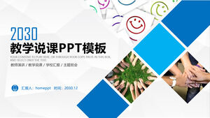 Modelo de PPT de palestra de ensino de estilo de negócios