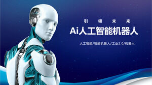 Allgemeine PPT-Vorlage für die KI-Roboterindustrie