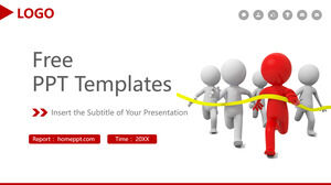 3D character business PowerPoint templates