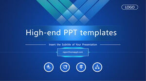 藍色 2.5D 商務 PowerPoint 模板