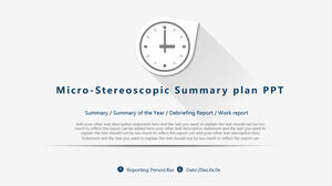 Micro-stereo style (3D) PowerPoint template