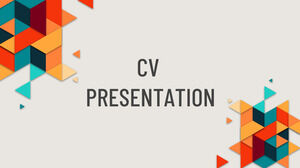 Șabloane PowerPoint abstracte de CV personal