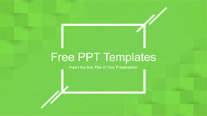 Abstrakte Quadrate PowerPoint-Vorlage für Arbeitsplan