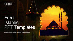 Исламская мечеть Закат Шаблоны презентаций PowerPoint