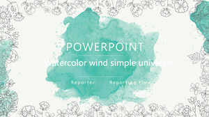 Template PowerPoint Cat Air & Bunga